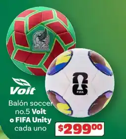 Soriana Híper Voit balón soccer no.5 oferta