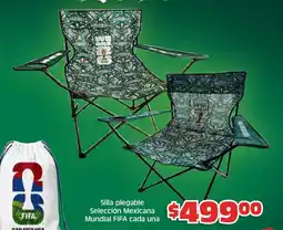 Soriana Híper Fifa silla plegable selección mexicana mundial cada una oferta