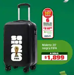 Soriana Híper Fifa maleta 20' negra oferta
