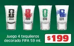 Soriana Híper Fifa juego 4 tequileros decorado oferta