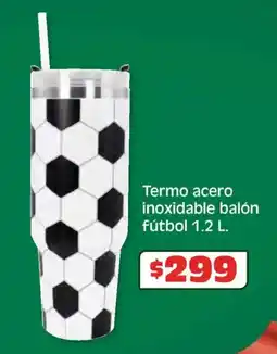 Soriana Híper Termo acero inoxidable balón fútbol oferta