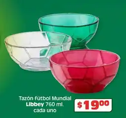 Soriana Híper Libbey tazón fútbol mundial oferta