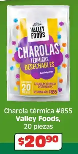 Soriana Híper Valley foods charola térmica #855 oferta