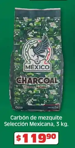 Soriana Híper Mexicana carbón de mezquite selección oferta