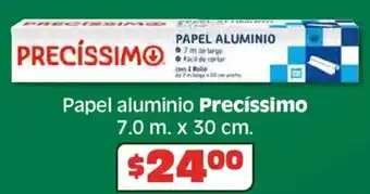 Soriana Híper Precíssimo papel aluminio oferta