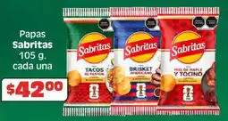 Soriana Híper Sabritas Papas oferta