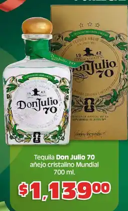 Soriana Híper Don julio 70 tequila añejo cristalino mundial oferta