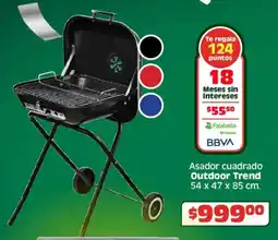 Soriana Híper Outdoor trend asador cuadrado oferta