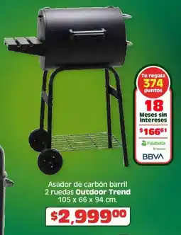 Soriana Híper Outdoor trend asador de carbón barril oferta