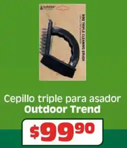 Soriana Híper Outdoor trend cepillo triple para asador oferta