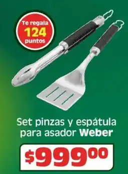 Soriana Híper Weber set pinzas y espátula para asador oferta