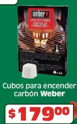Soriana Híper Weber cubos para encender carbón oferta