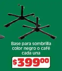 Soriana Híper Base para sombrilla color negro o café oferta