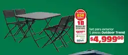 Soriana Híper Outdoor trend set para exterior oferta