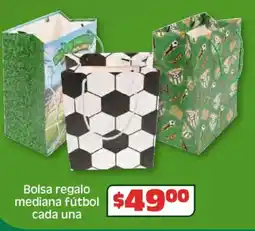 Soriana Híper Bolsa regalo mediana fútbol cada una oferta