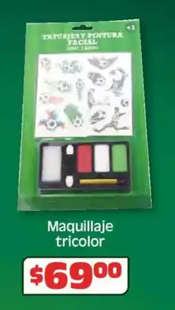 Soriana Híper Maquillaje tricolor oferta
