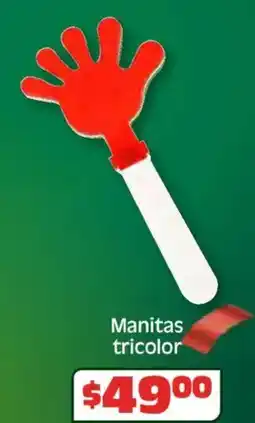 Soriana Híper Manitas tricolor oferta