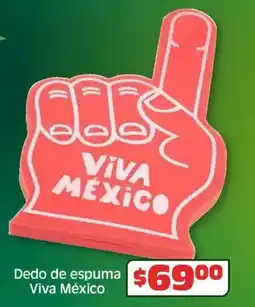 Soriana Híper Viva méxico dedo de espuma oferta