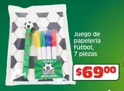 Soriana Híper Juego de papelería fútbol oferta