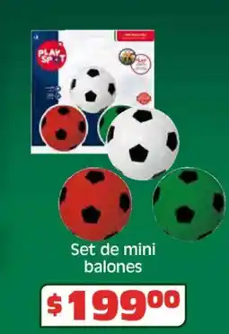 Soriana Híper Set de mini balones oferta