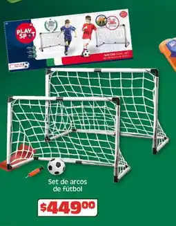 Soriana Híper Set de arcos de fútbol oferta
