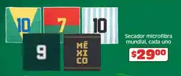 Soriana Híper Secador microfibra mundial, cada uno oferta