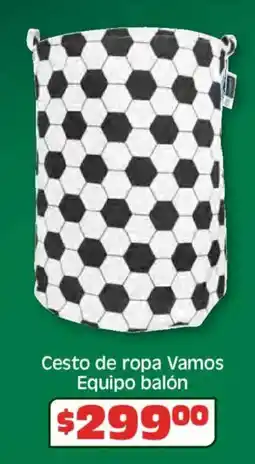 Soriana Híper Cesto de ropa vamos equipo balón oferta