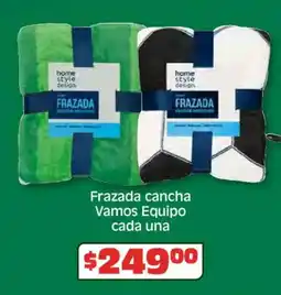 Soriana Híper Frazada cancha vamos equipo cada una oferta