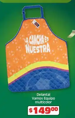 Soriana Híper Delantal vamos equipo multicolor oferta