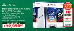 Soriana Híper Ps5 estándar slim astro bot/gt7 bundle oferta
