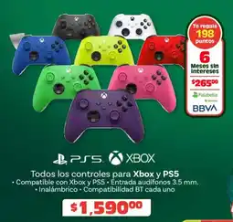 Soriana Híper Xbox y PS5 todos los controles para oferta