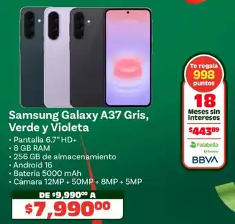 Soriana Híper Samsung galaxy A37 oferta
