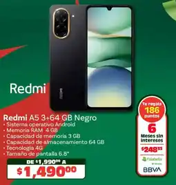 Soriana Híper Redmi A5 3+64 gb negro oferta