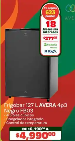 Soriana Híper Avera frigobar oferta