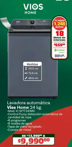 Soriana Híper Vios home lavadora automática oferta