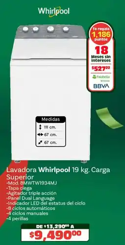 Soriana Híper Whirlpool lavadora whirlpool oferta