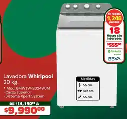 Soriana Híper Whirlpool lavadora oferta
