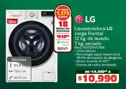 Soriana Híper Lg lavasecadora carga frontal oferta
