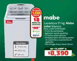 Soriana Híper Mabe lavadora oferta