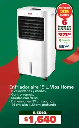 Soriana Híper Vios home enfriador aire oferta