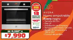 Soriana Híper Avera horno empotrable negro oferta