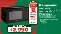 Soriana Híper Panasonic horno de microondas 1.3p³ oferta