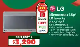 Soriana Híper Lg microondas 1.5p³ inverter neo chef oferta