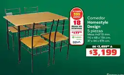 Soriana Híper Homestyle design comedor oferta