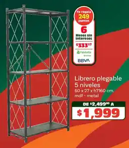 Soriana Híper Librero plegable oferta