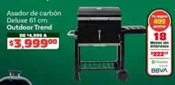 Soriana Híper Outdoor trend asador de carbón deluxe oferta