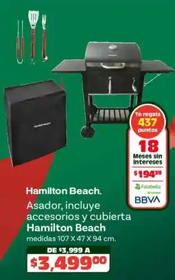 Soriana Híper Hamilton beach asador, incluye accesorios y cubierta oferta