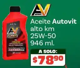 Soriana Híper Autovit aceite alto km oferta