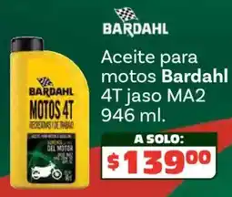 Soriana Híper Bardahl aceite para motos 4t jaso ma2 oferta