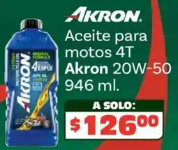 Soriana Híper Akron aceite para motos 4t oferta